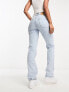 BOSS Ada straight leg jeans in light blue