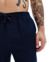 ONLY & SONS waffle short co-ord in navy