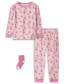 Baby and Toddler Girl Snug Fit 3-Piece Pajama Set