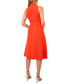 Women's Sleeveless Cinched-Waist V-Neck Midi Dress