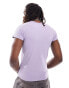 Weekday Unisex Conan close fitted t-shirt in lilac exclusive to ASOS