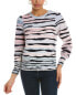 Nic+Zoe Petite Snowed In Sweater Women's Blue Pp