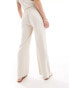 Pieces wide leg linen trousers co-ord in cream