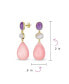 Unique Geometric Daning Teardrop Ball Teardrop Multi Shape Oval 3 Multi-Tier Party Dangling Earrings in Gold Plated