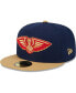 Men's Navy, Gold New Orleans Pelicans Gameday Gold Pop Stars 59FIFTY Fitted Hat