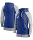 Women's Royal New York Mets In Pocket Gym Vintage Full-Zip Hoodie