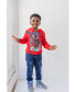 Boys Avengers Spider-Man Fleece Pullover Hoodie and Jogger and Pants Outfit Set to (2T - 18-20)