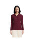 Women's Long Sleeve Wide Rib Button Front Polo Shirt