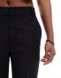 ASOS DESIGN Petite slim straight tailored trousers in black