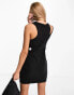 Calvin Klein Jeans cutout mini dress in black - exclusive to ASOS