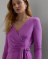 Women's Surplice Jersey Dress