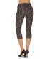 Women's Leopardito Capri Leopard Cotton Blend Leggings