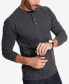 Men's Long Sleeve Brushed Jersey Henley T-shirt