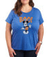 Trendy Mickey Mouse Boo Plus Size Graphic T-shirt