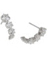 Rhodium-Plated Cubic Zirconia J-Hoop Earrings, Created for Macy's