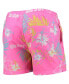 Men's Pink Ohio State Buckeyes Neon Floral Swim Trunks