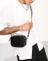 ASOS DESIGN leather cross body camera bag in black