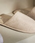 Linen slippers