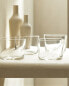 Pack of low glass tumblers (pack of 4)