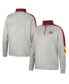 Men's Gray and Maroon Minnesota Golden Gophers Bushwood Fleece Quarter-Zip Jacket