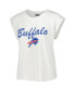 Женская пижама Concepts Sport womens White, Cream Buffalo Bills Montana Knit T-shirt and Shorts Sleep Set