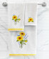 Textiles Turkish Cotton Girasol Embellished Bath Towel Set, 2 Piece