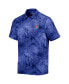 Men's Royal Chicago Cubs Bahama Coast Luminescent Fronds Island Zone Button-Up Camp Shirt