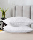 Quilted Goose Feather Bed Pillows, Standard/Queen, 2-Piece