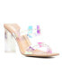 Zeta Emb Women's Band Lucite Mule