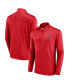 Men's Red Los Angeles Angels Underdog Mindset Quarter-Zip Jacket