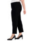 Plus Size Textured Knit Straight-Leg Pull-On Pants