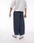 Topman wide leg trousers in mid blue