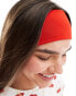 ASOS DESIGN wide jersey headband in red