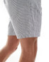 Threadbare seersucker stripe shorts in white & blue