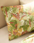 Leaf print pillowcase