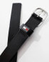 Tommy Jeans oval 3.0 belt in black