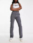 ASOS DESIGN slim cargo with pockets in grey