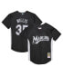 Mitchell Ness Men's Dontrelle Willis Black Florida Marlins Cooperstown Collection 2007 Batting Practice Jersey