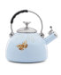 Butterfly Meadow Kitchen 2.5 quart Blue Tea Kettle