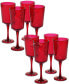 Ruby Diamond Acrylic Set of 8 All-Purpose Goblets