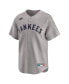 Men's Mickey Mantle Gray New York Yankees Throwback Cooperstown Collection Limited Jersey