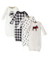 Baby Boy or Girl Holiday Cotton Gowns, 4-Pack