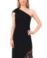 Women's One-Shoulder Sleeveless Lace Maxi Dress