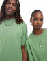 Weekday Unisex oversized t-shirt in green exclusive to ASOS