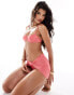 South Beach glitter underwire bikini top in watermelon