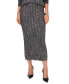 Women's Cable-Knit Shine Pull-On Midi Sweater Skirt