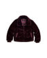 Little Girls Gary FW23 Burgundy Faux Fur Coat