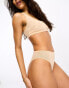 ASOS DESIGN Mila mesh smoothing high-waist brief in beige