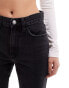 Mango straight leg jeans in black