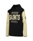 Big Boys Black New Orleans Saints Heritage Long Sleeve Hoodie T-shirt